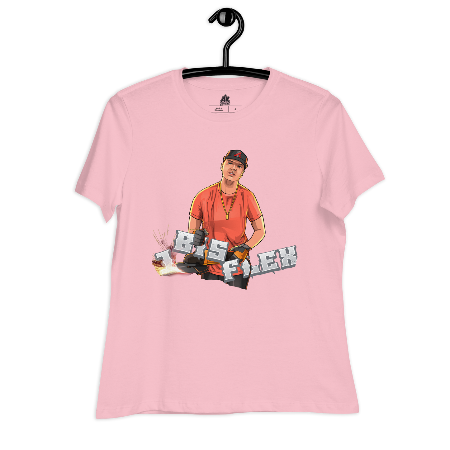 1 bis Flex - Women's Relaxed T-Shirt, pink