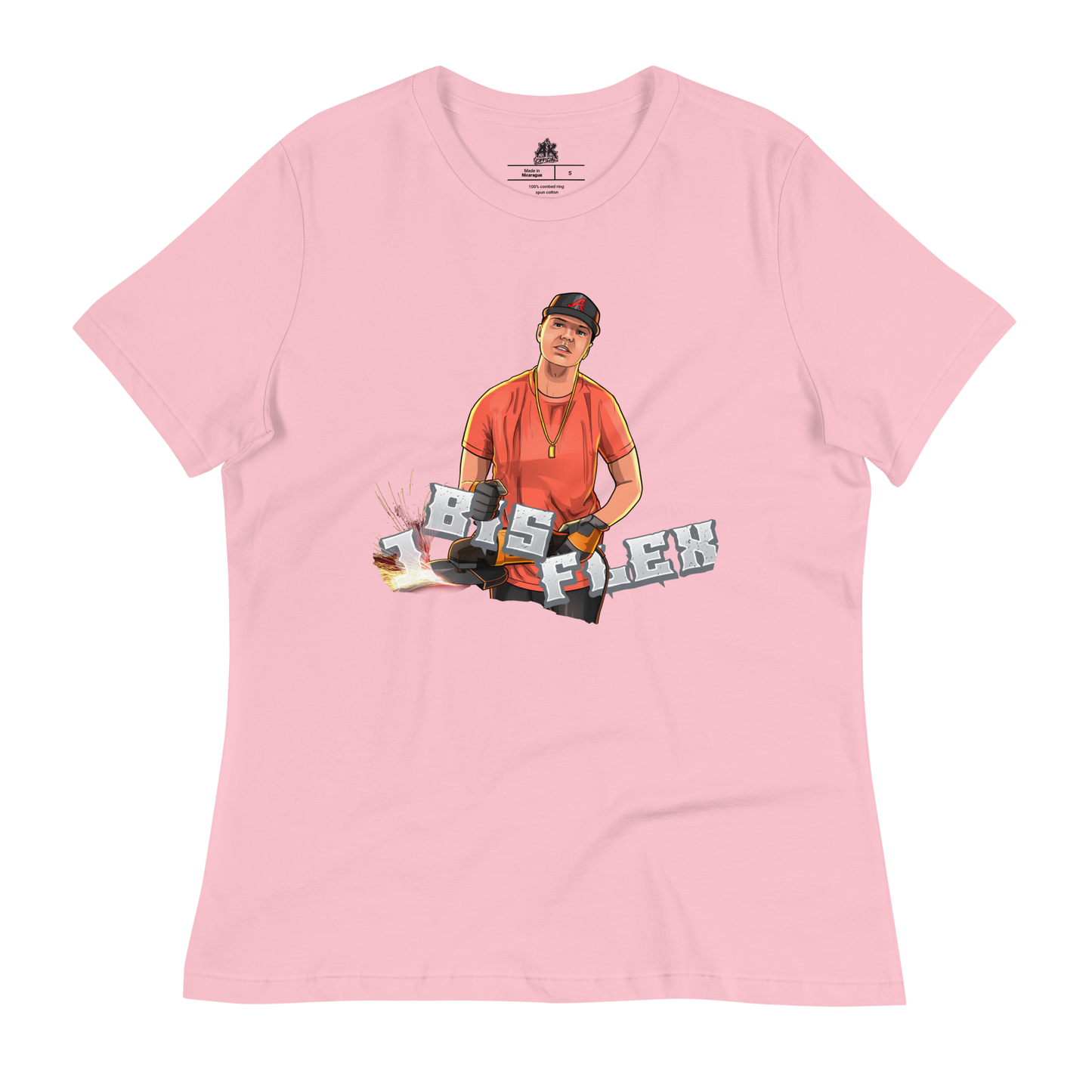 1 bis Flex - Women's Relaxed T-Shirt, pink
