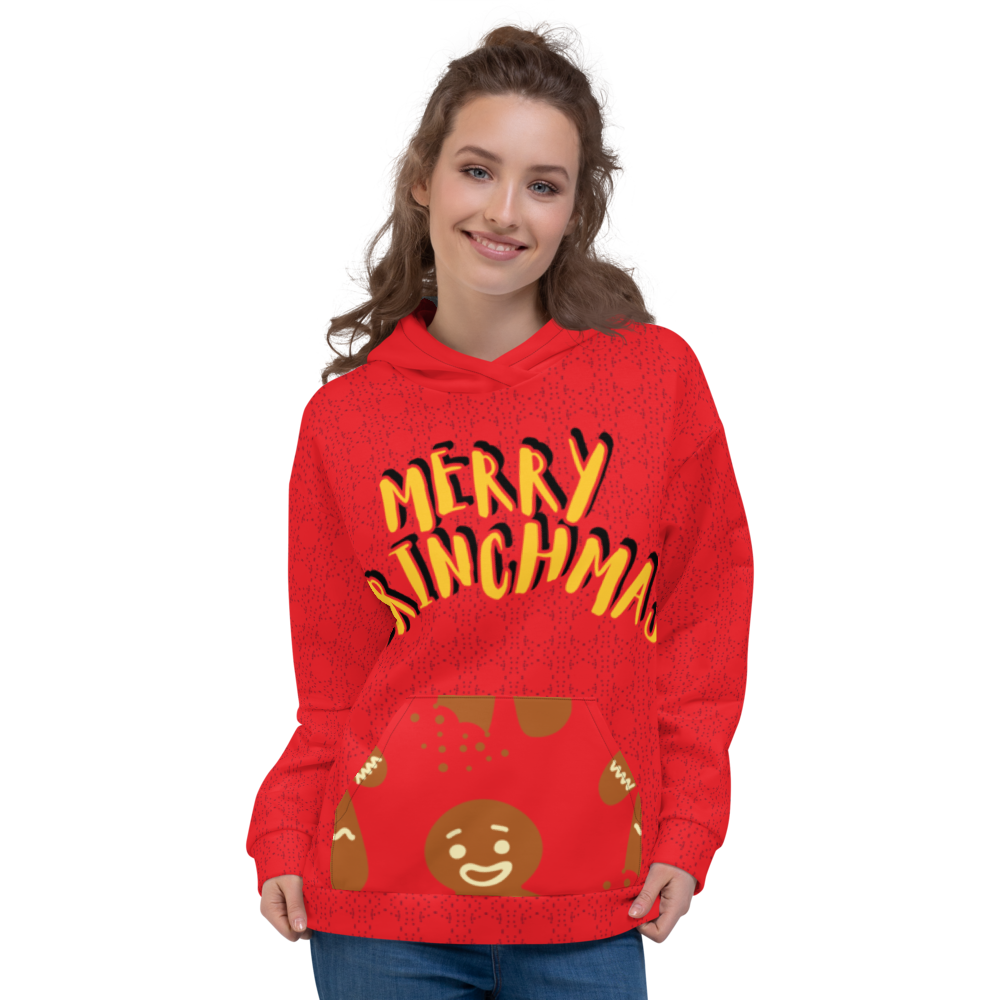 Merry Grinchmas - Unisex Allover-Hoodie, alizarinred