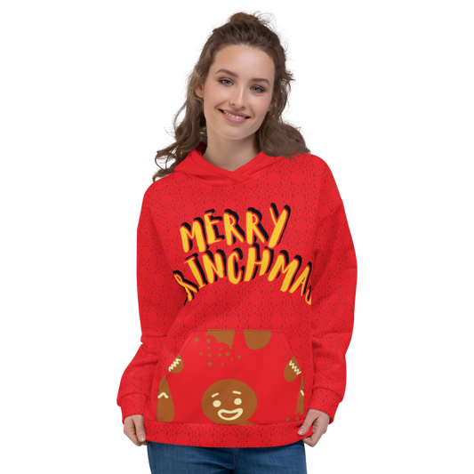 Merry Grinchmas - Unisex Allover-Hoodie, alizarinred