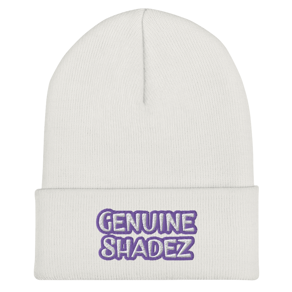 Genuine Shadez - Cuffed Beanie, white