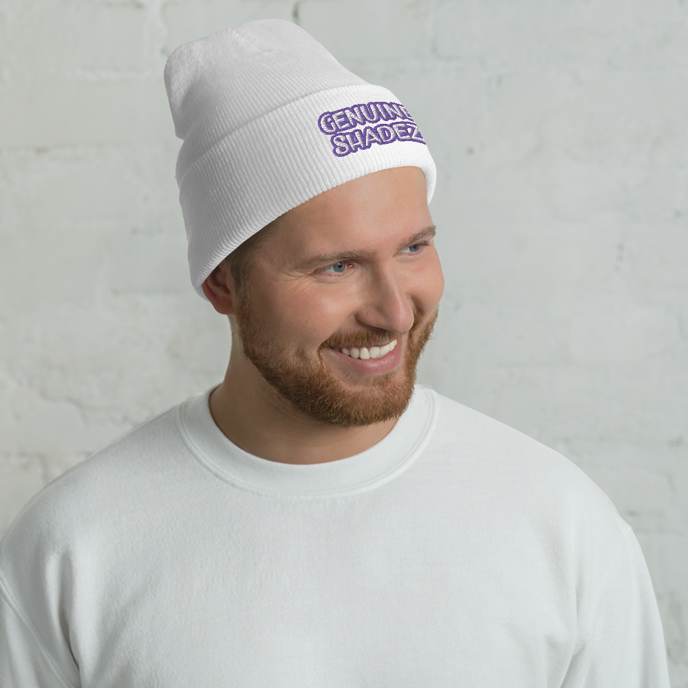 Genuine Shadez - Cuffed Beanie, white