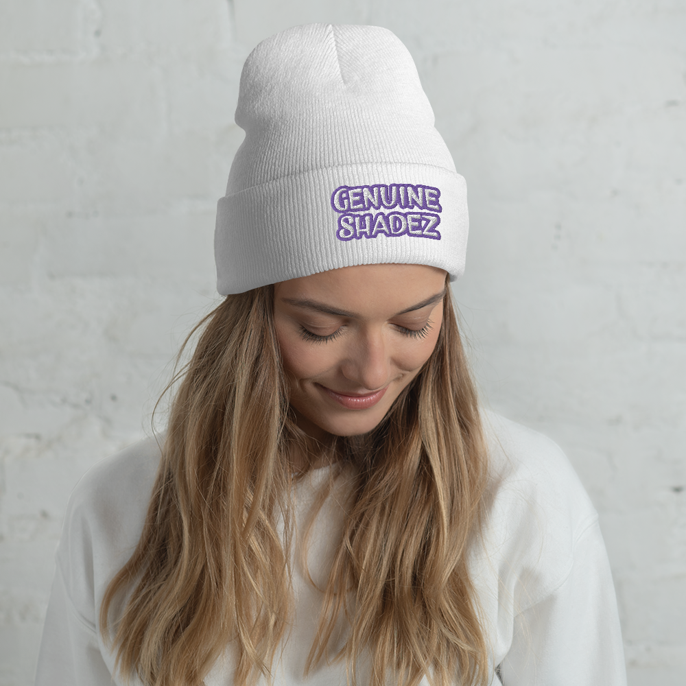 Genuine Shadez - Cuffed Beanie, white