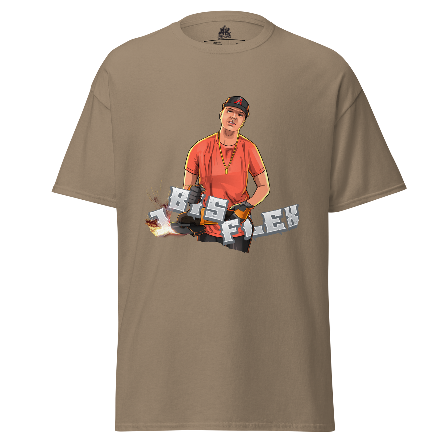 1 bis Flex, Classic Men´s T-Shirt, brown savana