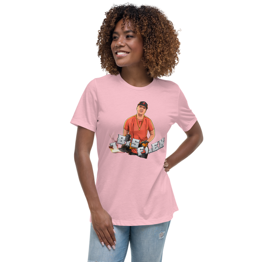 1 bis Flex - Women's Relaxed T-Shirt, pink