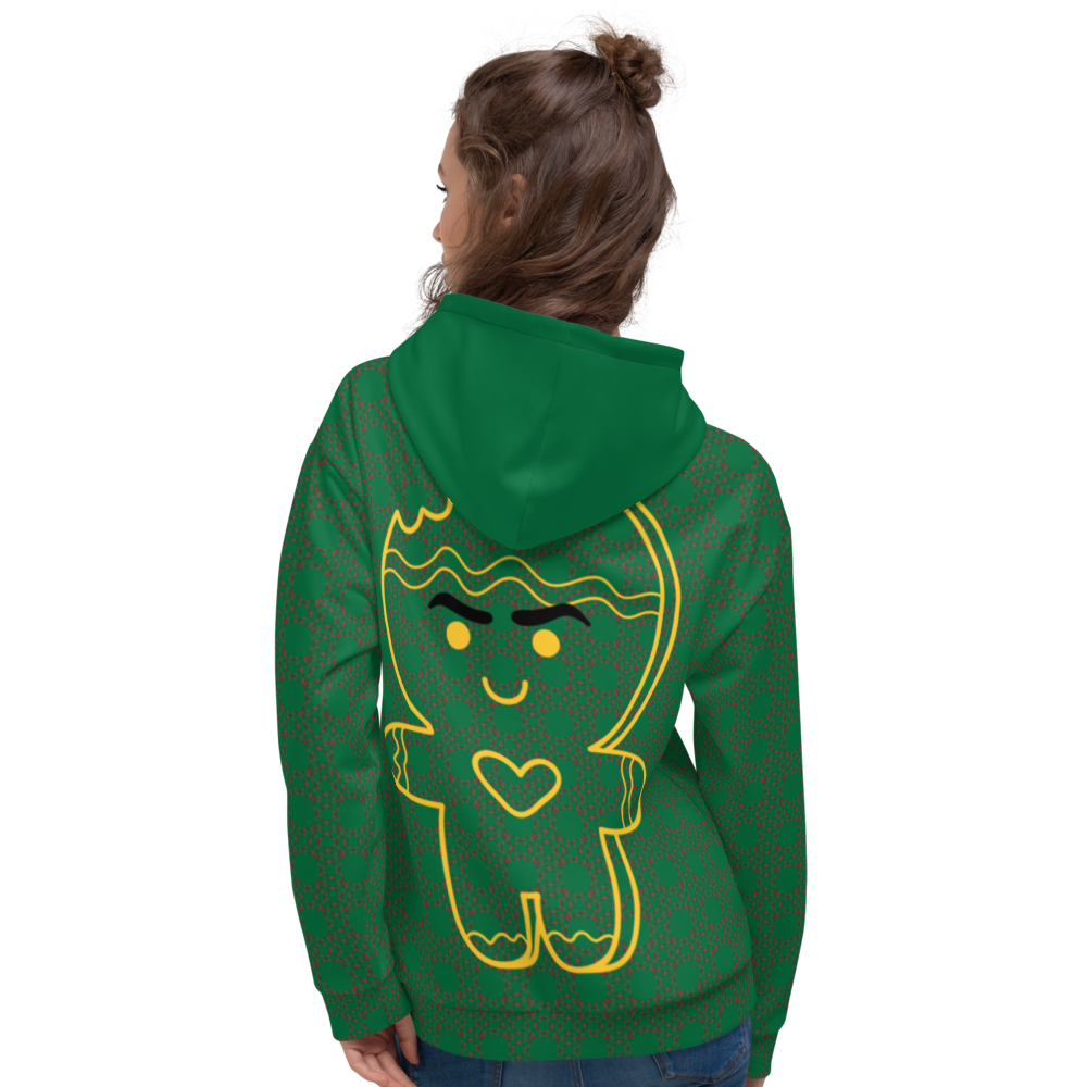 Merry Grinchmas - Unisex Allover-Hoodie, jewel-green