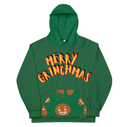Merry Grinchmas - Unisex Allover-Hoodie, jewel-green