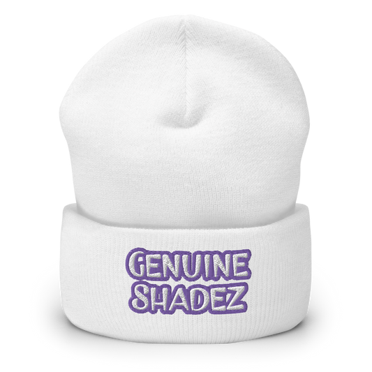 Genuine Shadez - Cuffed Beanie, white